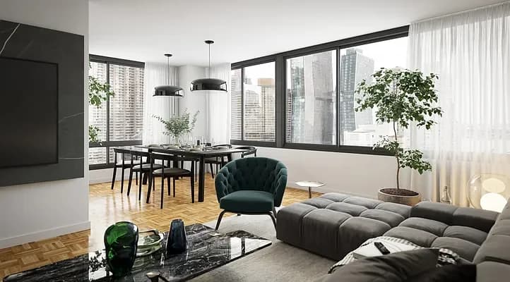 300 East 34 Street #12B, Manhattan, NY 10016 apartment_living_room 1