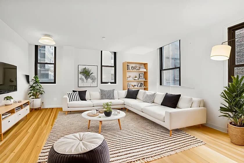 56 Pine Street #5E, Manhattan, NY 10005 apartment_living_room 1