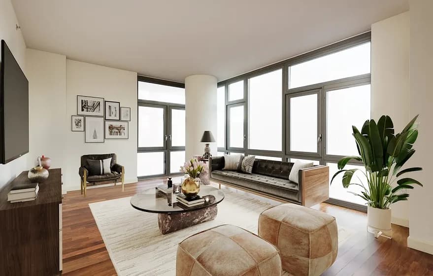 100 Jay Street #6C, Brooklyn, NY 11201 apartment_living_room 1