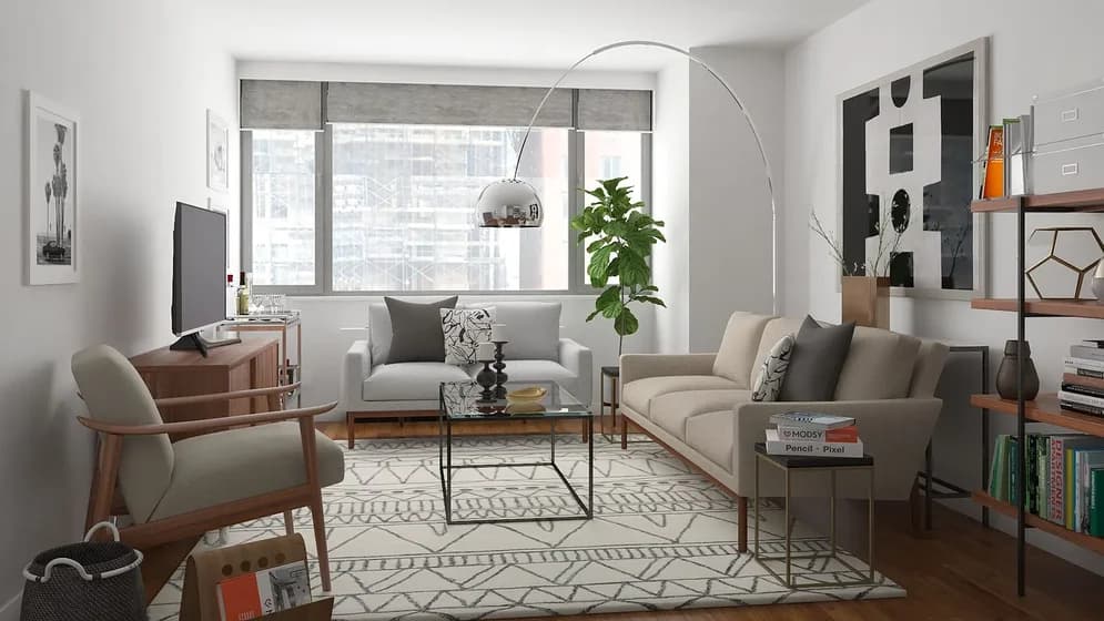 88 Leonard Street #1810, Manhattan, NY 10013 apartment_living_room 1