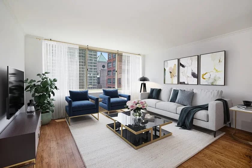 310 East 46 Street #16-E, Manhattan, NY 10017 apartment_living_room 1