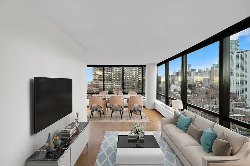 420 E 61 St #24-F, Manhattan, NY 10065 apartment_living_room 1