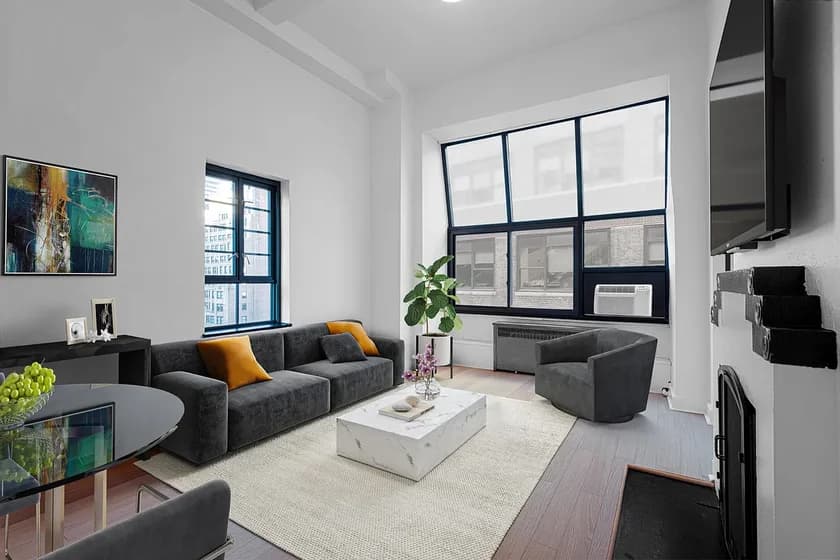 307 East 44 Street #1401, Manhattan, NY 10017 apartment_living_room 1