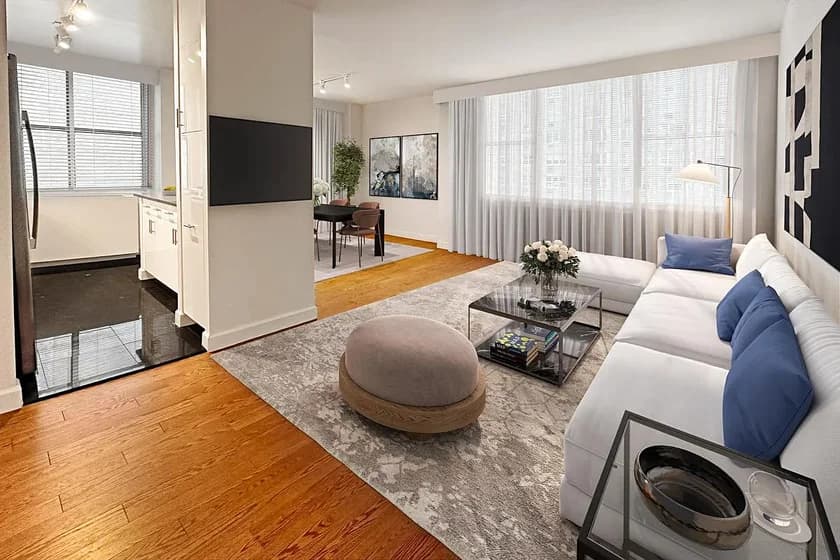 45 West 60 Street #23D, Manhattan, NY 10023 apartment_living_room 1