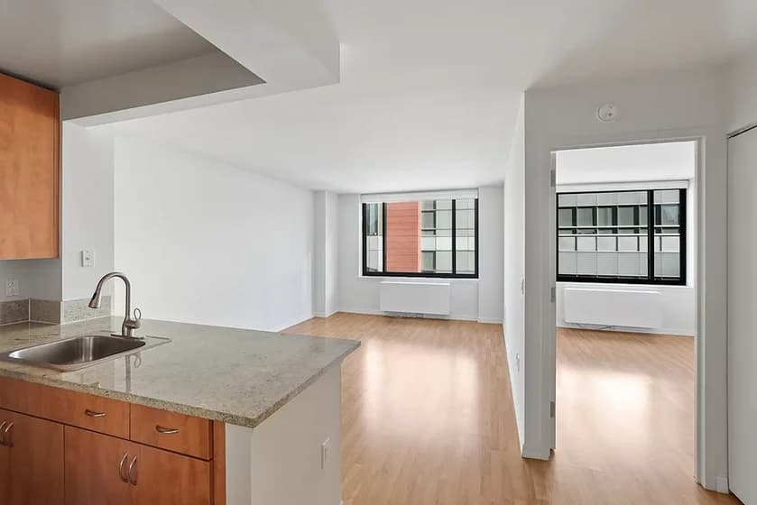 406 West 55 Street #6F, Manhattan, NY 10019 apartment_living_room 1