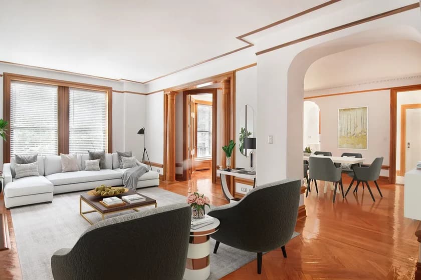 575 West End Avenue #1A, Manhattan, NY 10024 apartment_living_room 1