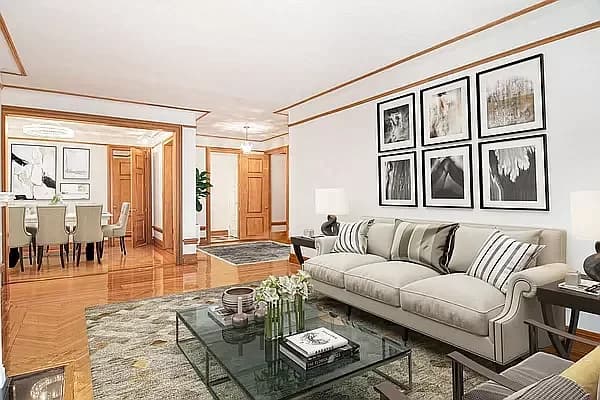 575 West End Avenue #3C, Manhattan, NY 10024 apartment_living_room 1